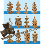 Finished example of Compound Cut Candles | A Fretwork Scroll Saw Pattern from The Wooden Teddy Bear