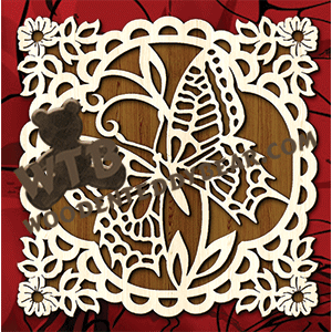 Lace Frame - Butterfly