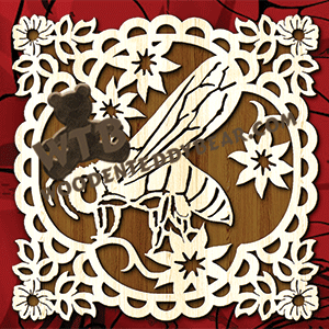 Lace Frame - Bee