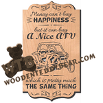 Money Can Buy A Nice ATV | Fretwork Scroll Saw Pattern | Wooden Teddy Bear