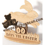 Easter Bunny Countdown | Fretwork Scroll Saw Pattern | Wooden Teddy Bear