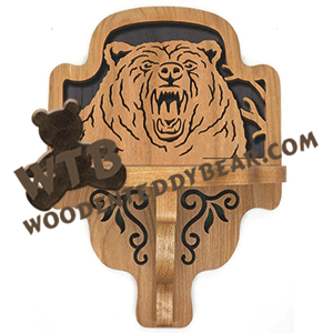 Bear Curio Shelf | Fretwork Scroll Saw Pattern | Wooden Teddy Bear