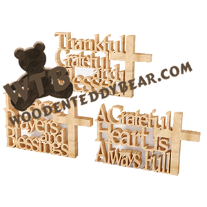 Christian Standing Word Art Set #7