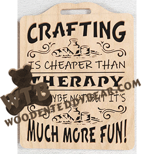 Crafting is Cheaper Than Therapy