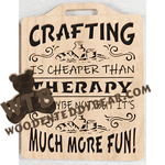 Crafting is Cheaper Than Therapy | Fretwork Scroll Saw Pattern | Wooden Teddy Bear