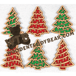 Layered Christmas Trees | Fretwork Scroll Saw Pattern | Wooden Teddy Bear