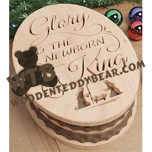 Glory To The Newborn King Box & Plaque