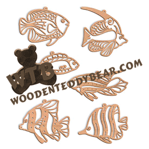 Tropical Fish Filigree Ornaments