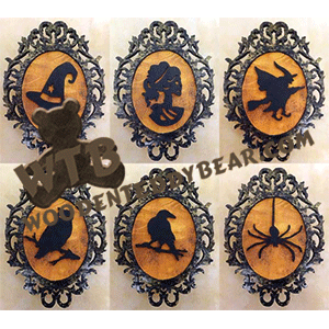 Halloween Silhouette Ornaments #1