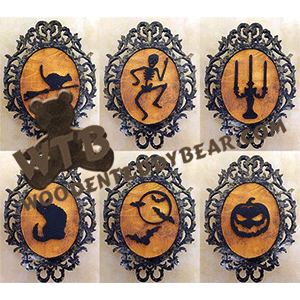 Halloween Silhouette Ornaments #2