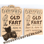 Finished example of Certified Old Fart | A Fretwork Scroll Saw Pattern from The Wooden Teddy Bear