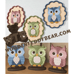 Finished example of Cute Owls Segmentation | A Fretwork Scroll Saw Pattern from The Wooden Teddy Bear