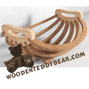 Finished example of Classic Collection Bilancia Basket | A Fretwork Scroll Saw Pattern from The Wooden Teddy Bear