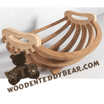 Finished example of Classic Collection Bilancia Basket | A Fretwork Scroll Saw Pattern from The Wooden Teddy Bear