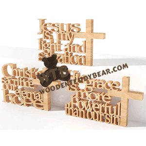 Christian Standing Word Art #12