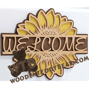 Sunflower Welcome Sign