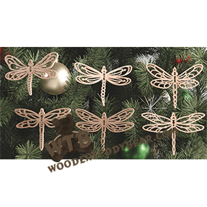 Fretwork Dragonfly Ornaments