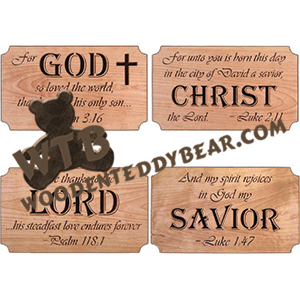 GOD CHRIST LORD Set fretwork scroll saw pattern | The Wooden Teddy Bear