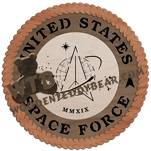 Space Force Logo | Fretwork Scroll Saw Pattern | Wooden Teddy Bear ...