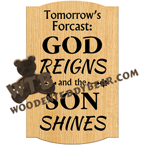 Tomorrow's Forecast | Fretwork Scroll Saw Pattern | Wooden Teddy Bear