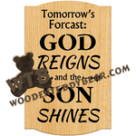Tomorrow's Forecast | Fretwork Scroll Saw Pattern | Wooden Teddy Bear