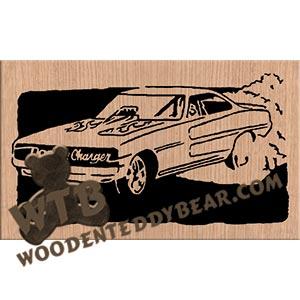 69 Dodge Charger fretwork scroll saw pattern | The Wooden Teddy Bear