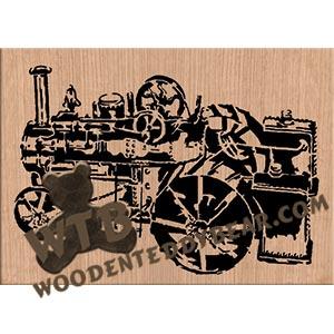 Antique Tractor fretwork scroll saw pattern | The Wooden Teddy Bear