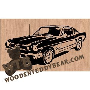 66 Mustang fretwork scroll saw pattern | The Wooden Teddy Bear