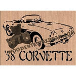 58 Corvette fretwork scroll saw pattern | The Wooden Teddy Bear