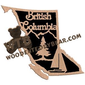 British Columbia fretwork scroll saw pattern | The Wooden Teddy Bear