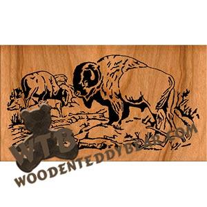Bison fretwork scroll saw pattern | The Wooden Teddy Bear