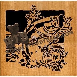Bass fretwork scroll saw pattern | The Wooden Teddy Bear