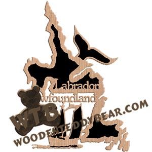 Newfoundland & Labrador fretwork scroll saw pattern | The Wooden Teddy Bear