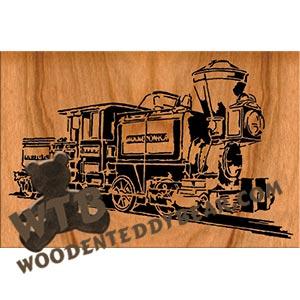 1870 Northern Pacific Locomotive fretwork scroll saw pattern | The Wooden Teddy Bear