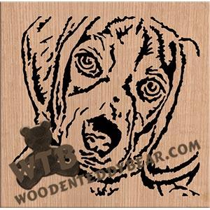 Beagle Pup fretwork scroll saw pattern | The Wooden Teddy Bear