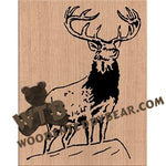 Proud Elk fretwork scroll saw pattern | The Wooden Teddy Bear