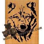 Wolf fretwork scroll saw pattern | The Wooden Teddy Bear