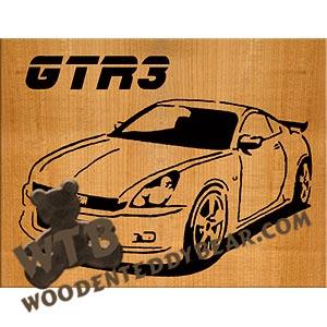 Nissan GTR3 fretwork scroll saw pattern | The Wooden Teddy Bear