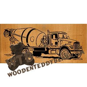 Cement Truck fretwork scroll saw pattern | The Wooden Teddy Bear