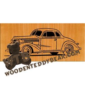 1938 Chevy Coupe fretwork scroll saw pattern | The Wooden Teddy Bear