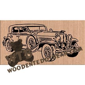 1930 Duesenberg Model J fretwork scroll saw pattern | The Wooden Teddy Bear