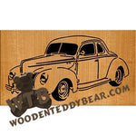 1940 Ford Coupe Deluxe fretwork scroll saw pattern | The Wooden Teddy Bear