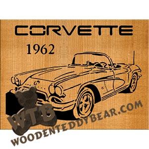 1962 Corvette fretwork scroll saw pattern | The Wooden Teddy Bear