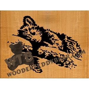 Bear Cub fretwork scroll saw pattern | The Wooden Teddy Bear