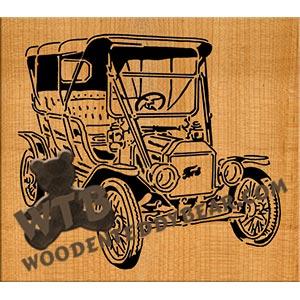 Ford Model "T" Touring fretwork scroll saw pattern | The Wooden Teddy Bear