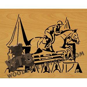 Equestrian fretwork scroll saw pattern | The Wooden Teddy Bear