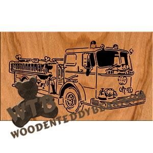 Seagrave Pumper fretwork scroll saw pattern | The Wooden Teddy Bear