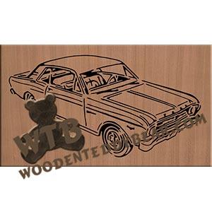 1966 Ford Falcon fretwork scroll saw pattern | The Wooden Teddy Bear