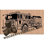 Seagrave 4 DR Engine fretwork scroll saw pattern | The Wooden Teddy Bear