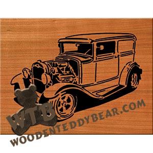 30 Ford Hot Rod fretwork scroll saw pattern | The Wooden Teddy Bear